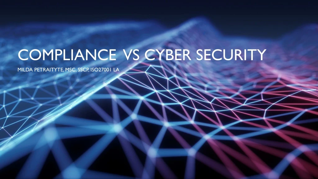 compliance vs cyber security