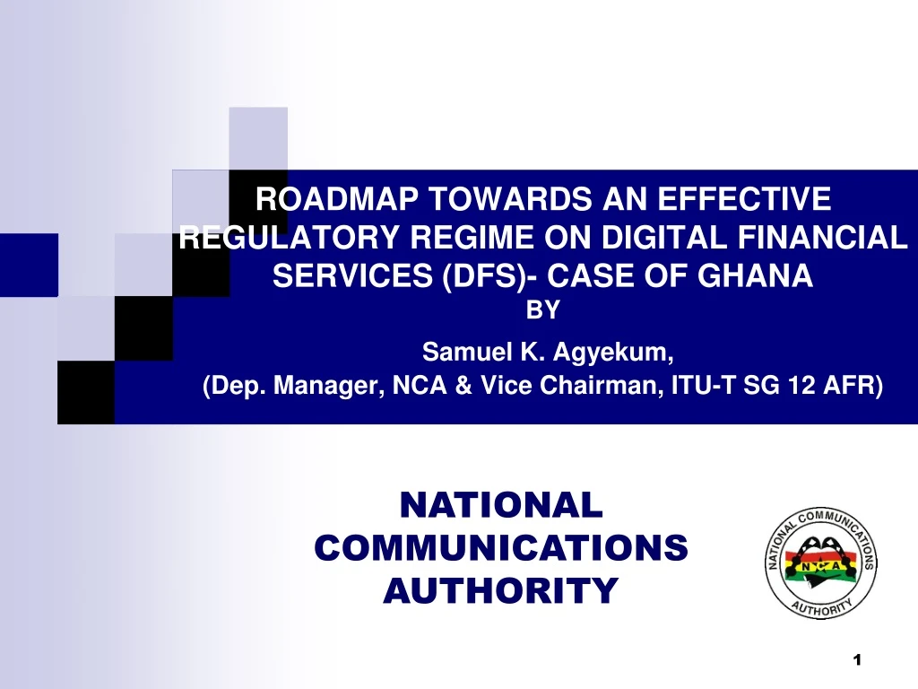roadmap towards an effective regulatory regime