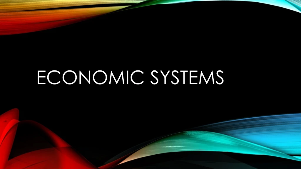 economic systems