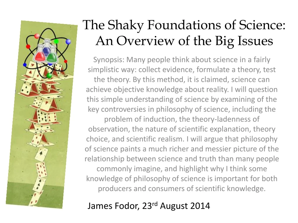 the shaky foundations of science an overview