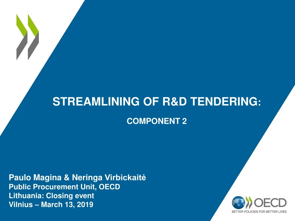 streamlining of r d tendering component 2