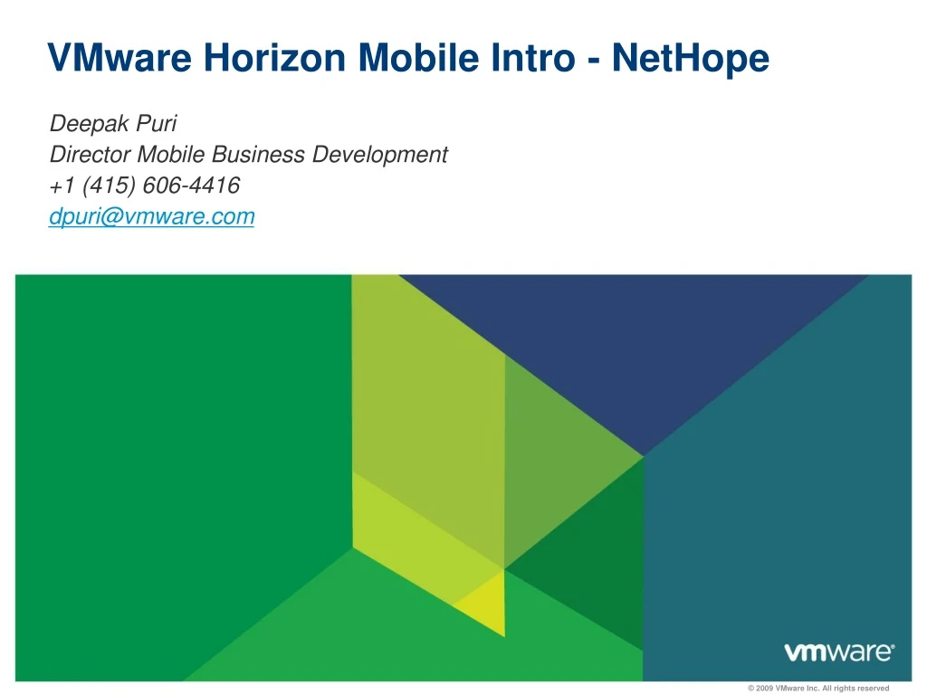 vmware horizon mobile intro nethope