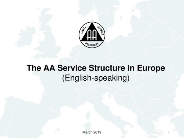 The AA Service Structure in Europe (English-speaking)