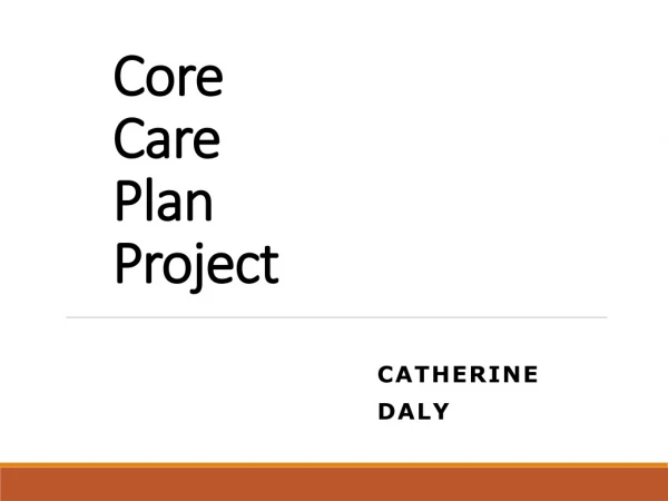 Core Care Plan Project