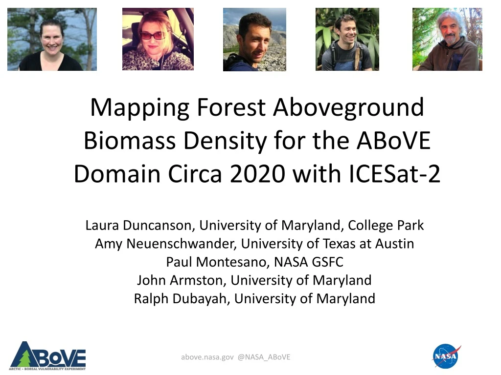 mapping forest aboveground biomass density for the above domain circa 2020 with icesat 2