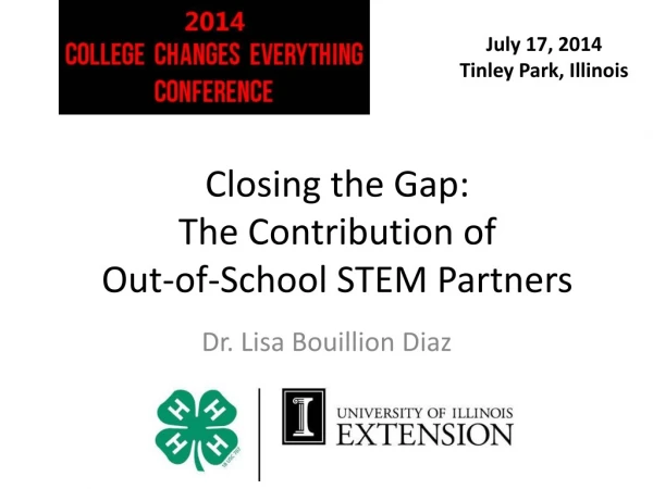 Closing the Gap: The Contribution of Out-of-School STEM Partners