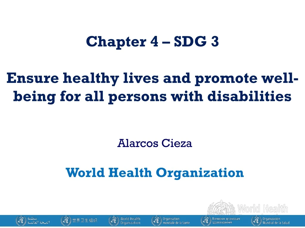 chapter 4 sdg 3 ensure healthy lives and promote well being for all persons with disabilities