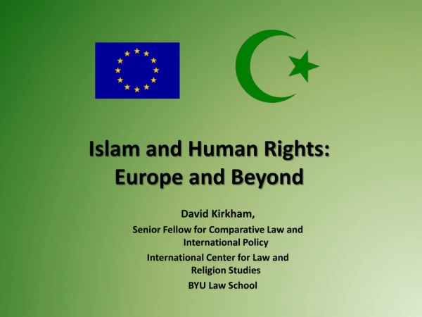 Islam and Human Rights: Europe and Beyond