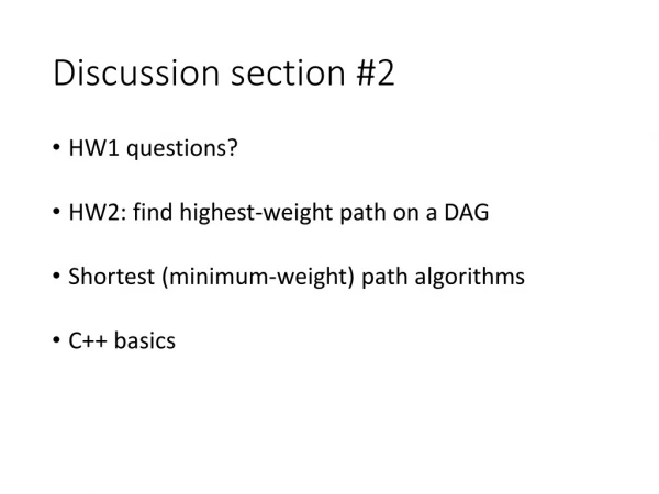 Discussion section #2