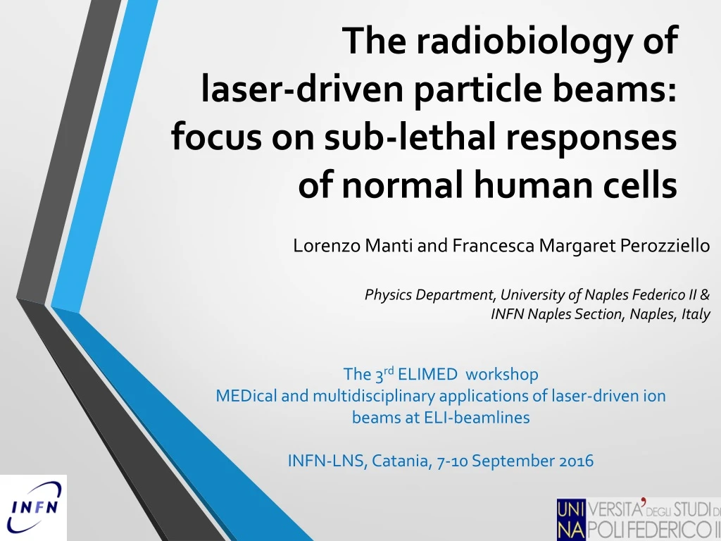the radiobiology of laser driven particle beams focus on sub lethal responses of normal human cells