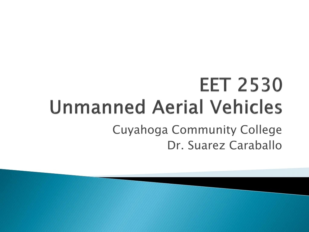 eet 2530 unmanned aerial vehicles