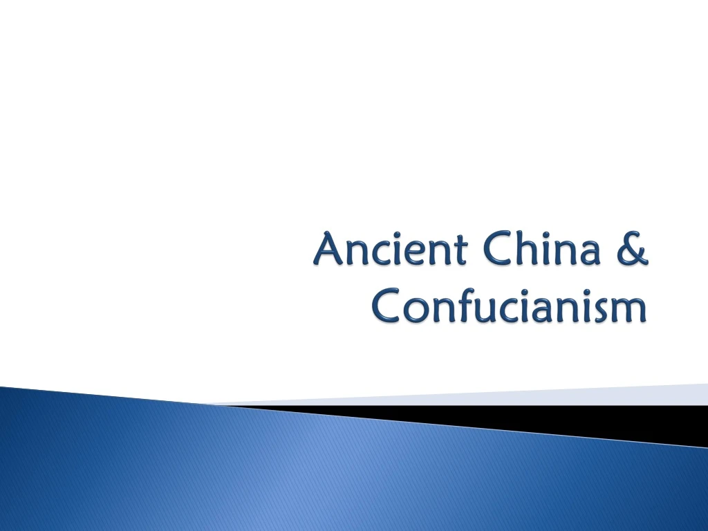 ancient china confucianism