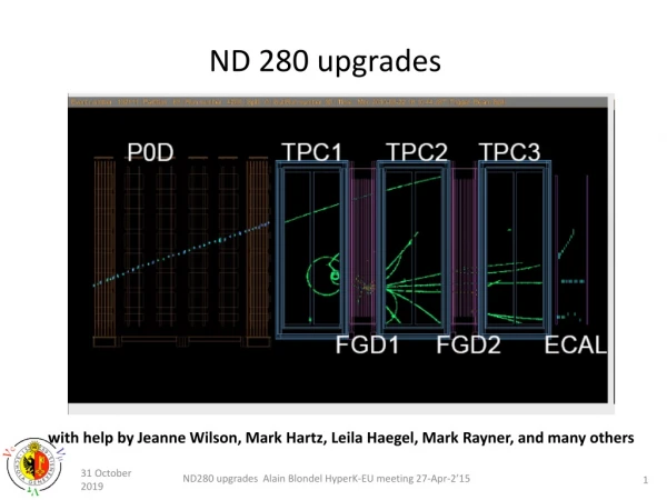 ND 280 upgrades