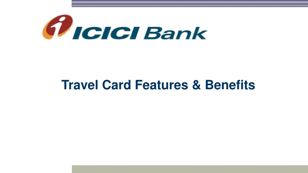 travel card features benefits