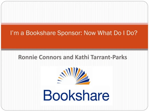 I’m a Bookshare Sponsor: Now What Do I Do?