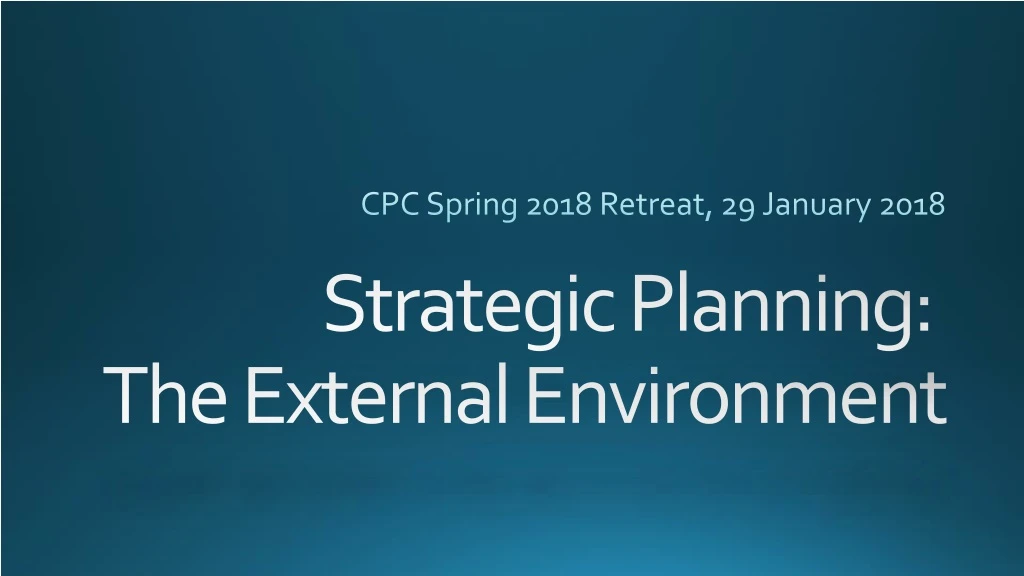 cpc spring 2018 retreat 29 january 2018