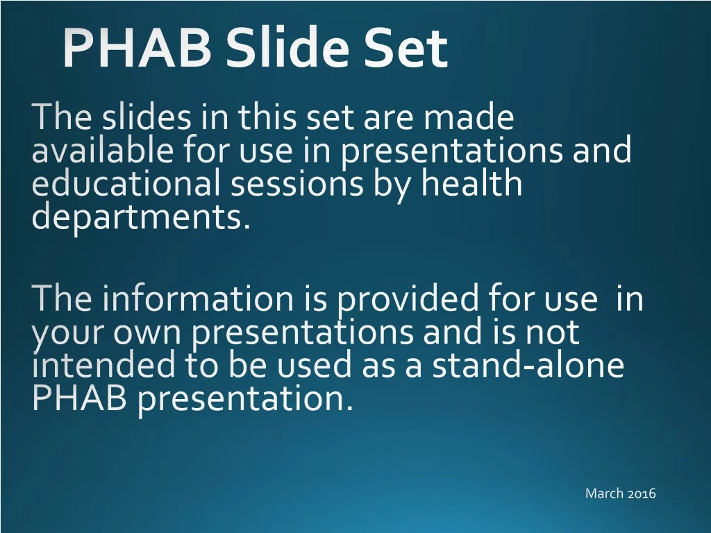 phab slide set