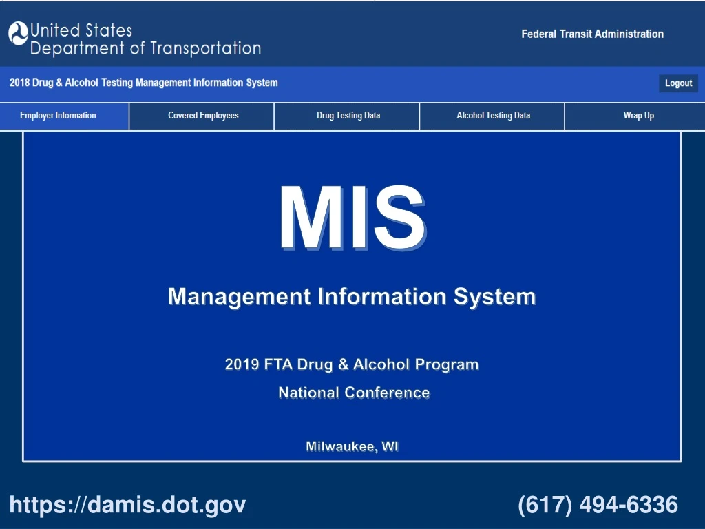 mis management information system 2019 fta drug