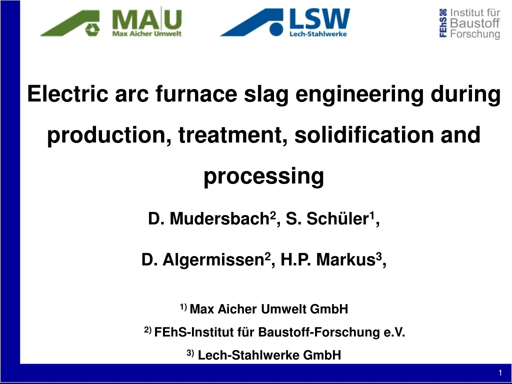 electric arc furnace slag engineering during