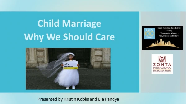 Child Marriage Why We Should Care