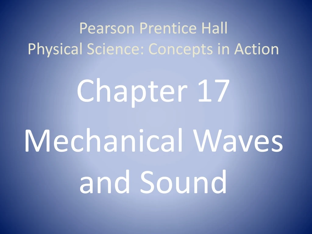 pearson prentice hall physical science concepts in action