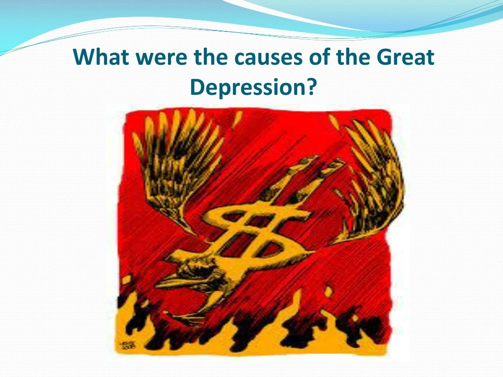 what were the causes of the great depression