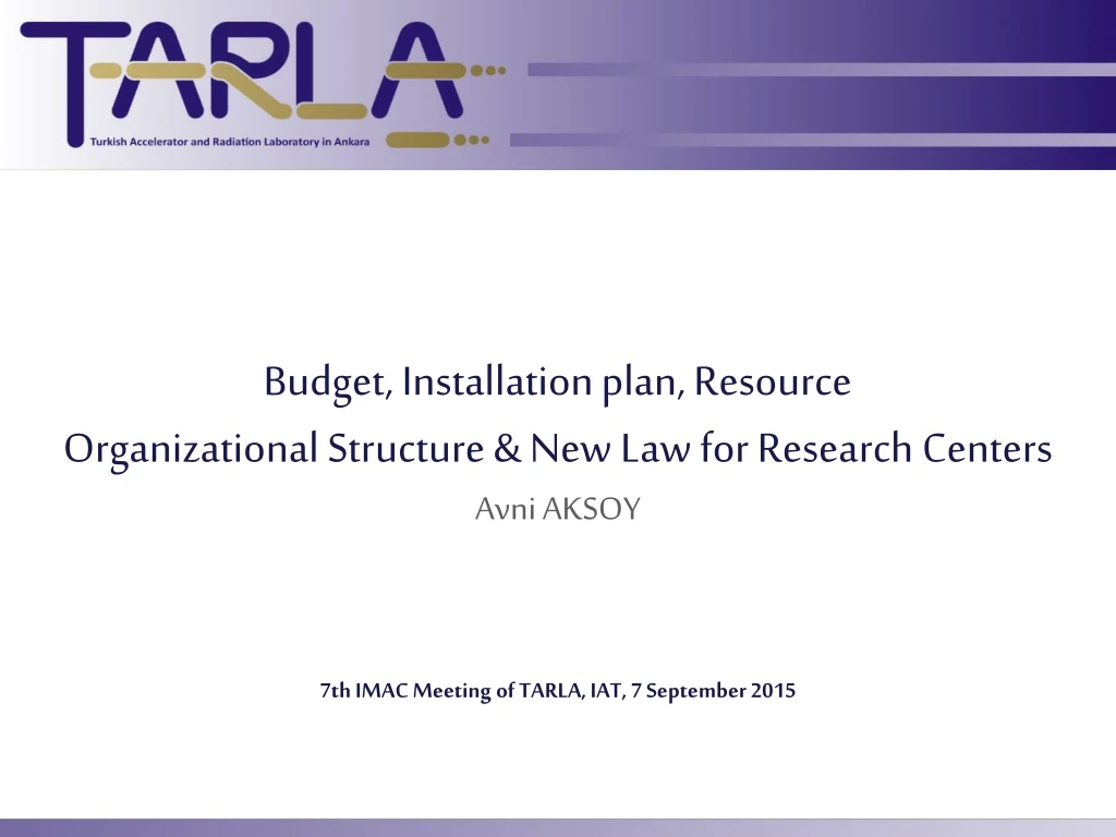 budget installation plan resource organizational