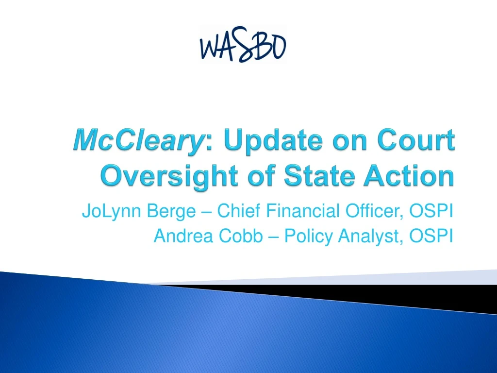 mccleary update on court oversight of state action