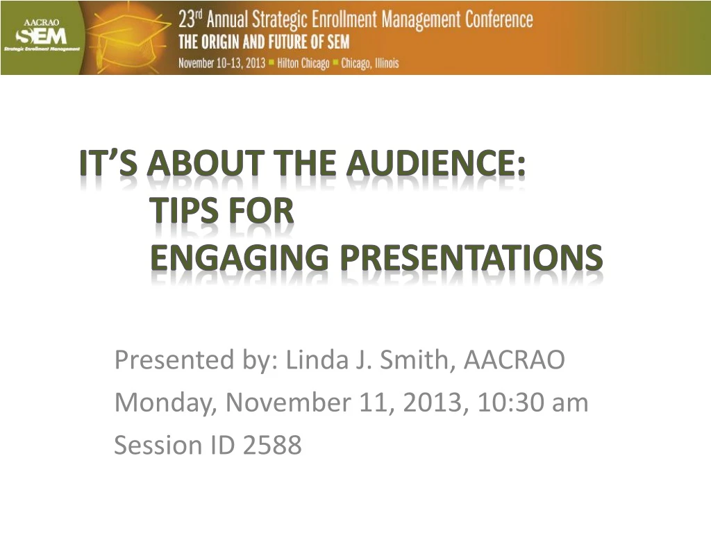 it s about the audience tips for engaging presentations