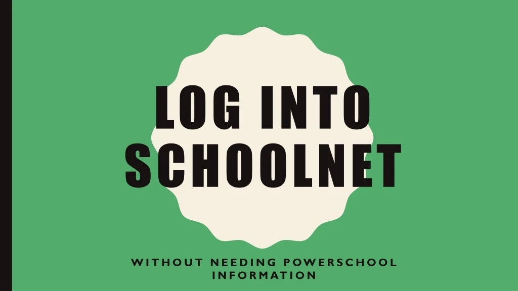 log into schoolnet