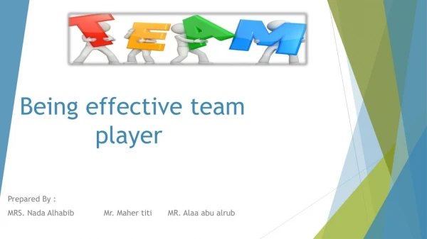 Being effective team player