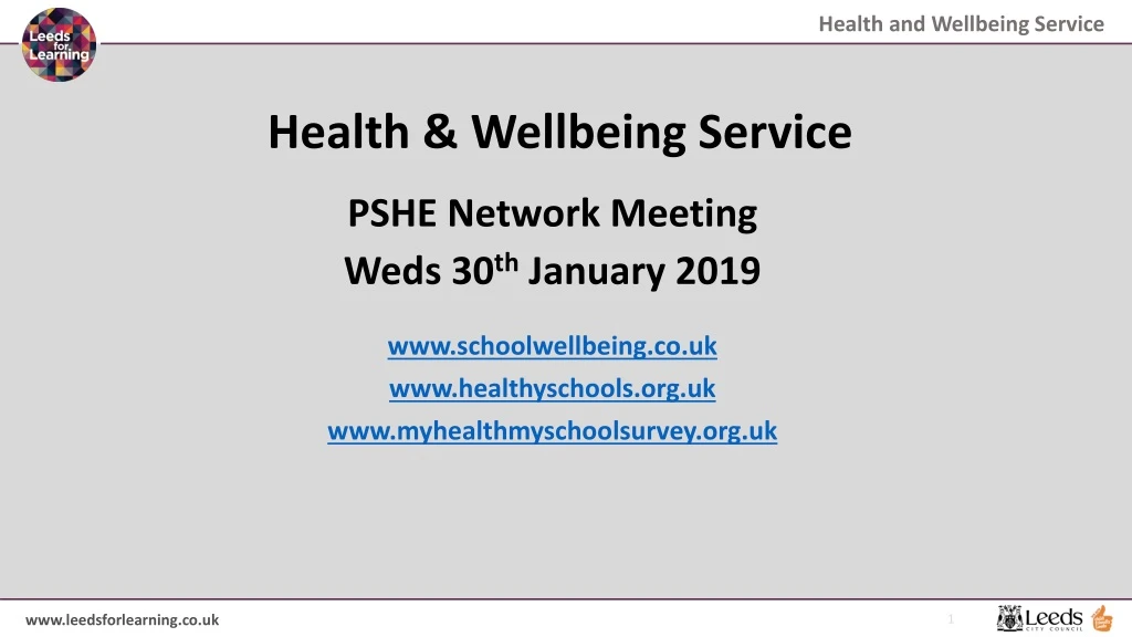 health wellbeing service