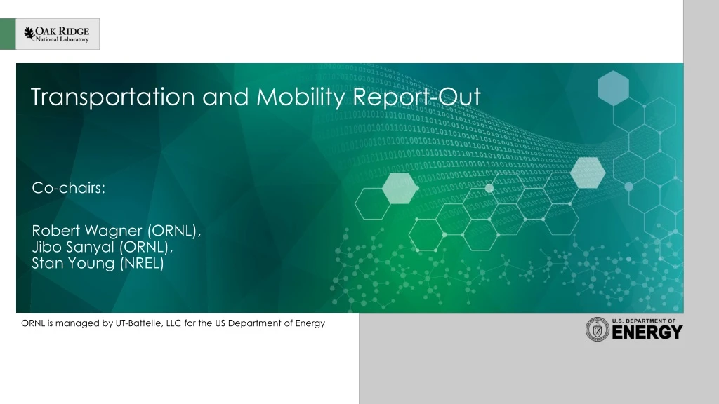 transportation and mobility report out