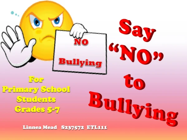 NO Bullying