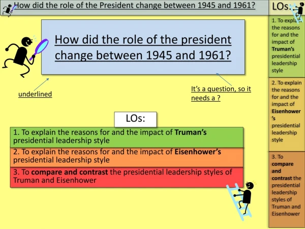 3. To compare and contrast the presidential leadership styles of Truman and Eisenhower