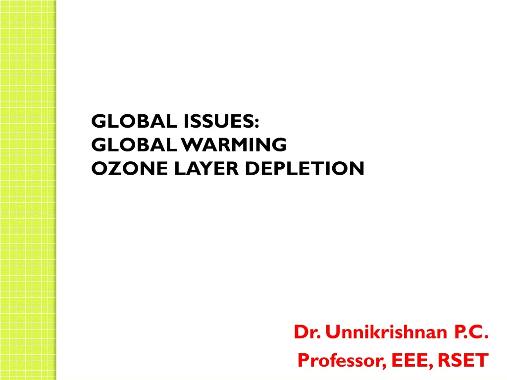 global issues global warming ozone layer depletion