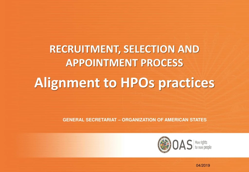recruitment selection and appointment process