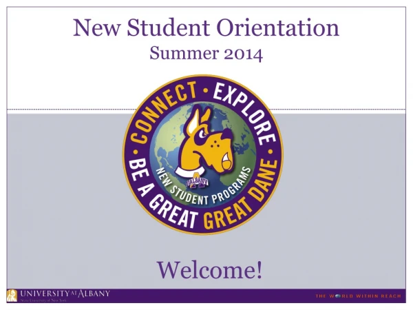 New Student Orientation Summer 2014