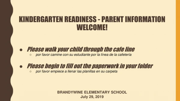 BRANDYWINE ELEMENTARY SCHOOL July 29, 2019