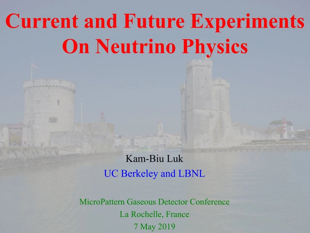current and future experiments on neutrino physics