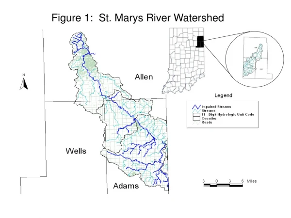 Figure 1: St. Marys River Watershed