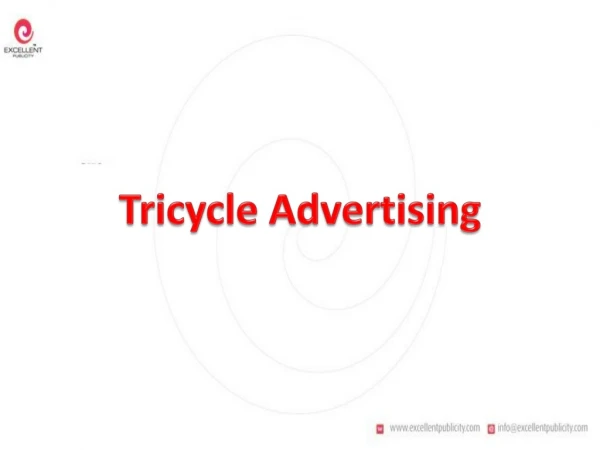 Tricycle Advertising