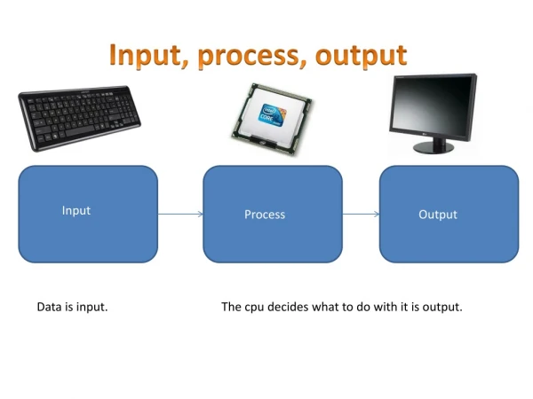 Input, process, output