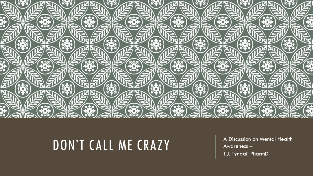 don t call me crazy