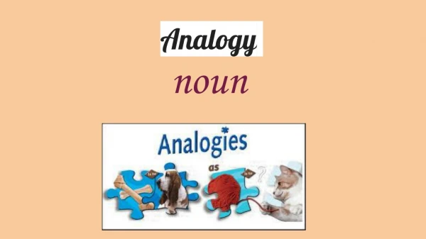 Analogy noun