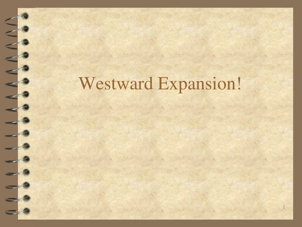 westward expansion