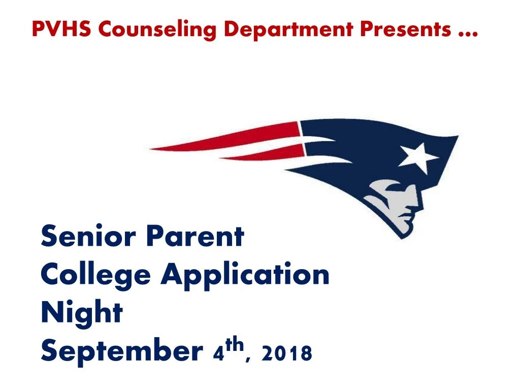pvhs counseling department presents