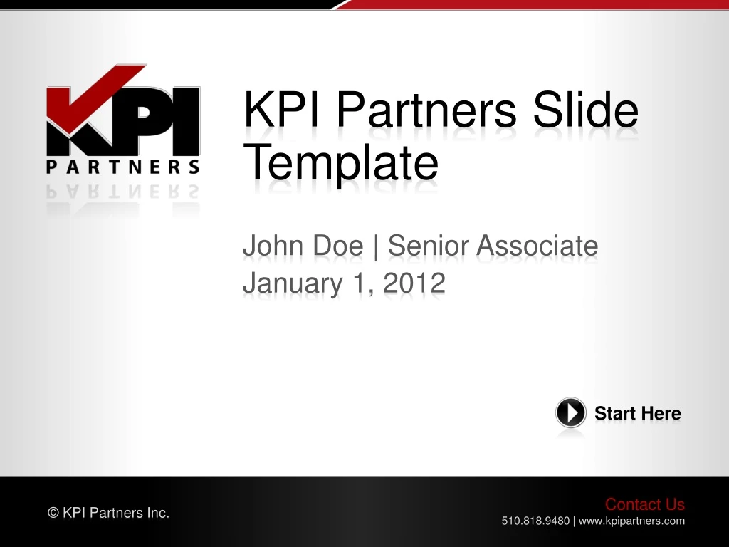 kpi partners slide template