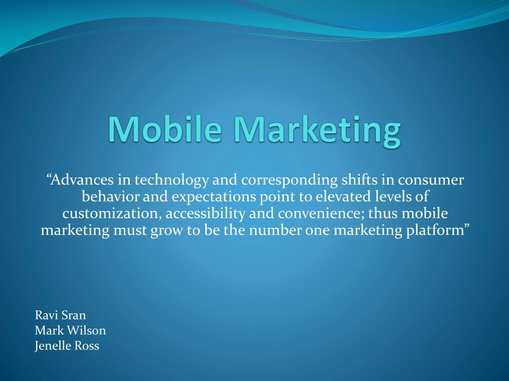 mobile marketing