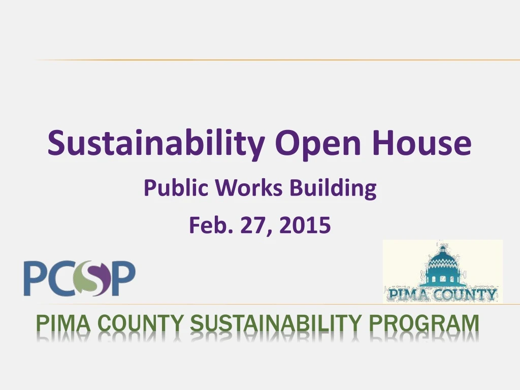 sustainability open house public works building feb 27 2015